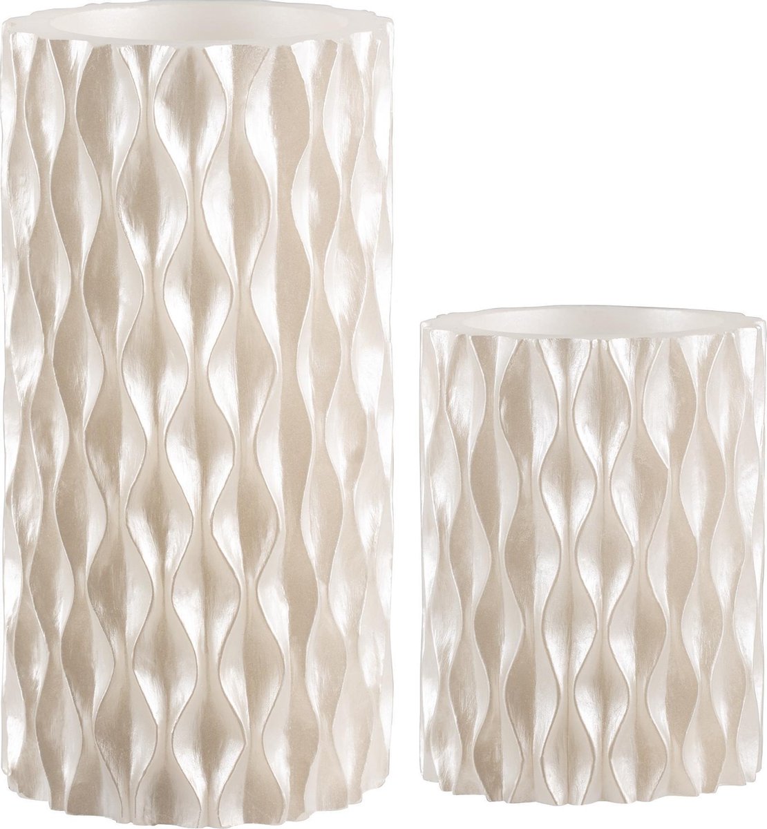 Pauleen Cosy Pearl LED-Kaarsen Wax - Parelmoer - 2 stuks