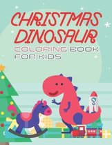 Christmas Dinosaur Coloring Book For Kids