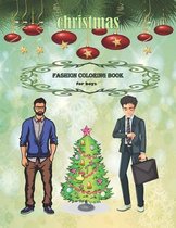 christmas fashion coloring book for boys
