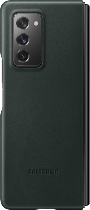 Samsung leather Hoesje - Samsung Galaxy Fold 2 - Groen | bol.com