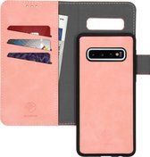 iMoshion Hoesje Geschikt voor Samsung Galaxy S10 Hoesje Met Pasjeshouder - iMoshion Uitneembare 2-in-1 Luxe Bookcase - Roze