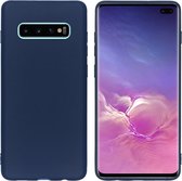 iMoshion Color Backcover Samsung Galaxy S10 Plus hoesje - donkerblauw