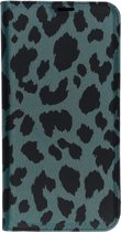 Design Softcase Booktype Samsung Galaxy A10 hoesje - Panter Groen