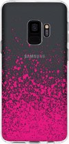 Design Backcover Samsung Galaxy S9 hoesje - Splatter Pink