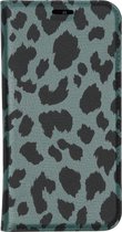 Design Softcase Booktype Samsung Galaxy A20e hoesje - Panter Groen