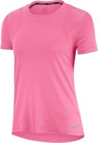 Nike - Run Top SS - Hardloopshirt Dames - L - Roze