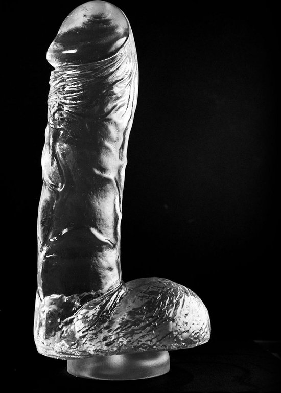 Dark Crystal XXL Dildo met zuignap 26 x 6 cm - transparant