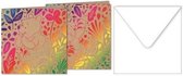 W&o Wenskaart Met Envelop Winnie Papier/folie Bruin 10-delig