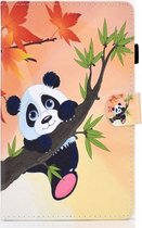 Samsung Galaxy tab A7 10.4 (2020) - hoesje book case cover - Panda beertje
