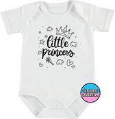 Romper - Little princess - maat 98/104 - korte mouwen - baby - baby kleding jongens - baby kleding meisje - rompertjes baby - kraamcadeau meisje - kraamcadeau jongen - zwanger - st