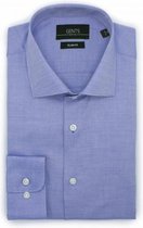 GENTS | Overhemd Heren Volwassenen Overhemd Heren Volwassenen | Slim Fit | oxford blauw 0501 Maat S 37/38