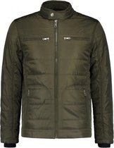 GENTS | Jack Down Jas Heren | Gevoerde Jas khaki Maat 50