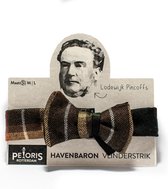 HAVENBARON vlinderstrik - vlinderdas - lokale productie - vintage - geruit