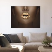 Canvas Schilderij - Golden Woman - 60 x 90 cm - PosterGuru.nl