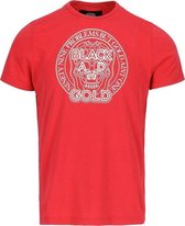 Rotondos tee Black and Gold Rood S