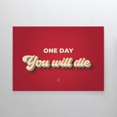 One Day - Walljar - Wanddecoratie - Poster ingelijst