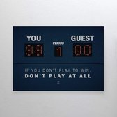 Walljar - Play To Win - Muurdecoratie - Plexiglas schilderij