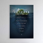 Walljar - Success Island - Muurdecoratie - Poster met lijst