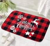 Kerst mat - Kerst vloerkleed tapijt - Christmas vloerkleed - 60 x 40 CM - Merry Christmas tapijt - Antislip - Wasbaar - Kerst