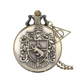 Vintage Zakhorloge - Kettinghorloge - 48MM - Hogwarts School - Hufflepuff