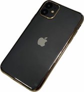 Apple iPhone 11 - Silicone transparante soft hoesje Sophie goud - Geschikt voor