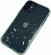 Apple iPhone 11 - Silicone transparante soft hoesje Emma groen - Geschikt voor