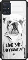 Samsung A51 hoesje glass - Bulldog | Samsung Galaxy A51  case | Hardcase backcover zwart