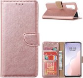 Xssive Hoesje voor Huawei Nova 7SE - Book Case - Rose Goud