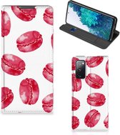 Samsung Galaxy S20 FE Flip Style Cover Pink Macarons