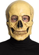 Partychimp Skelet Schedel Tanned Volledig Hoofd Masker Halloween voor bij Halloween Kostuum Volwassenen Carnaval - Latex - One size