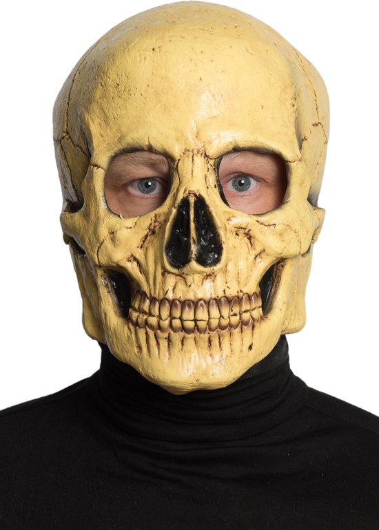 Partychimp Skelet Schedel Tanned Volledig Hoofd Masker Halloween voor bij  Halloween... | bol.com