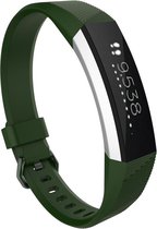 Shop4 - Fitbit Alta Bandje - Siliconen Donker Groen