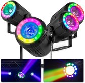 BeamZ PS40 lichtset met 4x PS40 40W LED spots met LED ring