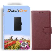 Iphone 12 PRO MAX- Book Case bordeaux - Leren hoesje - Pasjes  - Wallet  - Portemonnee - hoesje