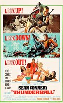 Poster Sean Connery - Thunderball - 61 x 91,5 cm - James Bond