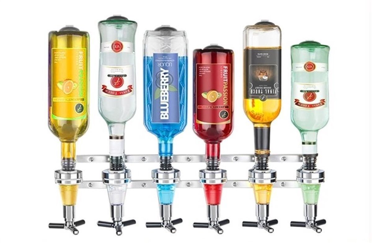 United Entertainment - Bar Butler Shots Muurdispenser - Voor 6 flessen