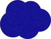 Wolk vilt onderzetters  - Donkerblauw - 6 stuks - 10,5 x 8 cm - Tafeldecoratie - Glas onderzetter - Cadeau - Woondecoratie - Tafelbescherming - Onderzetters voor glazen - Keukenbenodigdheden - Woonaccessoires - Tafelaccessoires