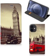 Smartphone Hoesje Geschikt voor iPhone 12 Mini Mobiel Bookcase Londen