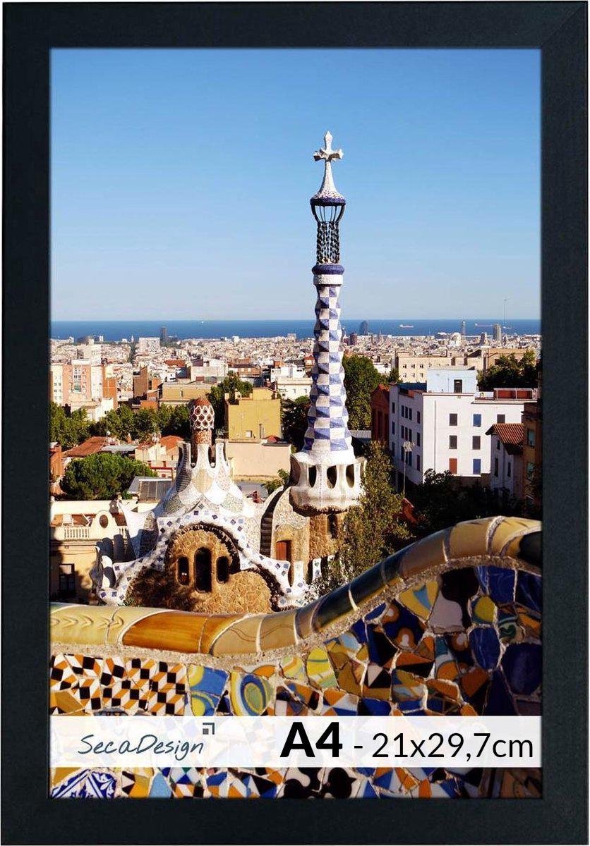 SecaDesign Anima Fotolijst Hout - Fotomaat A4 21x29,7 cm - Zwart