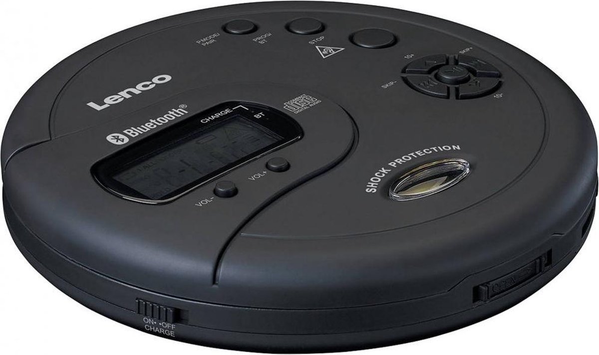 niet Terugspoelen Verenigde Staten van Amerika Lenco CD-300BK Discman - Draagbare Bluetooth® CD-MP3 Speler - Anti-Shock  bescherming... | bol.com