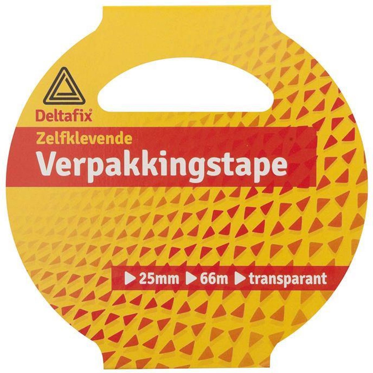 Deltafix verpakkingstape zelklevend pp in huls transparant 66 m x 25 mm - Deltafix