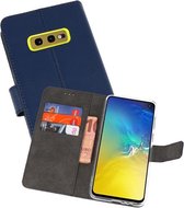 Booktype Telefoonhoesjes - Bookcase Hoesje - Wallet Case -  Geschikt voor Samsung Galaxy S10e - Navy