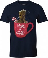 Guardians of the Galaxy Groot make a wish shirt S