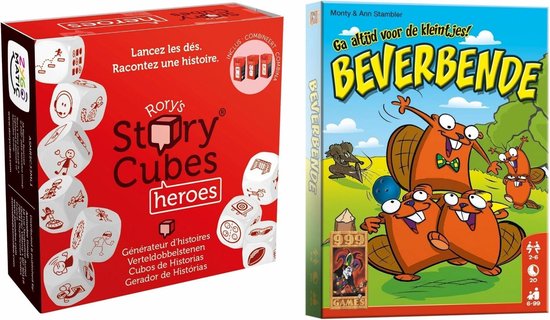 Afbeelding van het spel Spellenbundel - Dobbelspel - 2 Stuks - Rory's Story Cubes Heroes & Beverbende