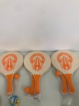 oranje beachball sets - set van 3 stuks inclusief balletje