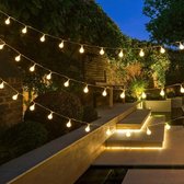 Led lampjes - 10 meter - 100 lichtjes - Kleine bolletjes - Netstroom - 8 lichtfuncties - Spatwaterdicht - Knipperfunctie