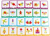 Vergrote & Verdikte Tangram - 30 stuks Vormenpuzzel - Vormen Puzzel - Tangoes Games met oplossing, IQ Book Educatief speelgoed Brain Teaser Gift for Kid Challenge - Tangram voor ki