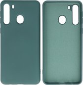 Wicked Narwal | 2.0mm Dikke Fashion Color TPU Hoesje Samsung Samsung Galaxy A21 Donker Groen