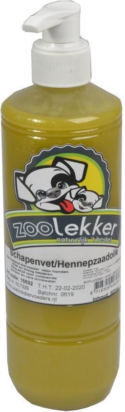 BESTE VOOR DE VACHT: Schapenvet/Hennepzaad olie 500 ml