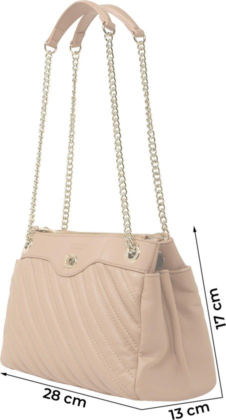 SEIDENFELT MANUFAKTUR Sac à épaule bandoulière Sac à épaule Vantaa Nude Rose